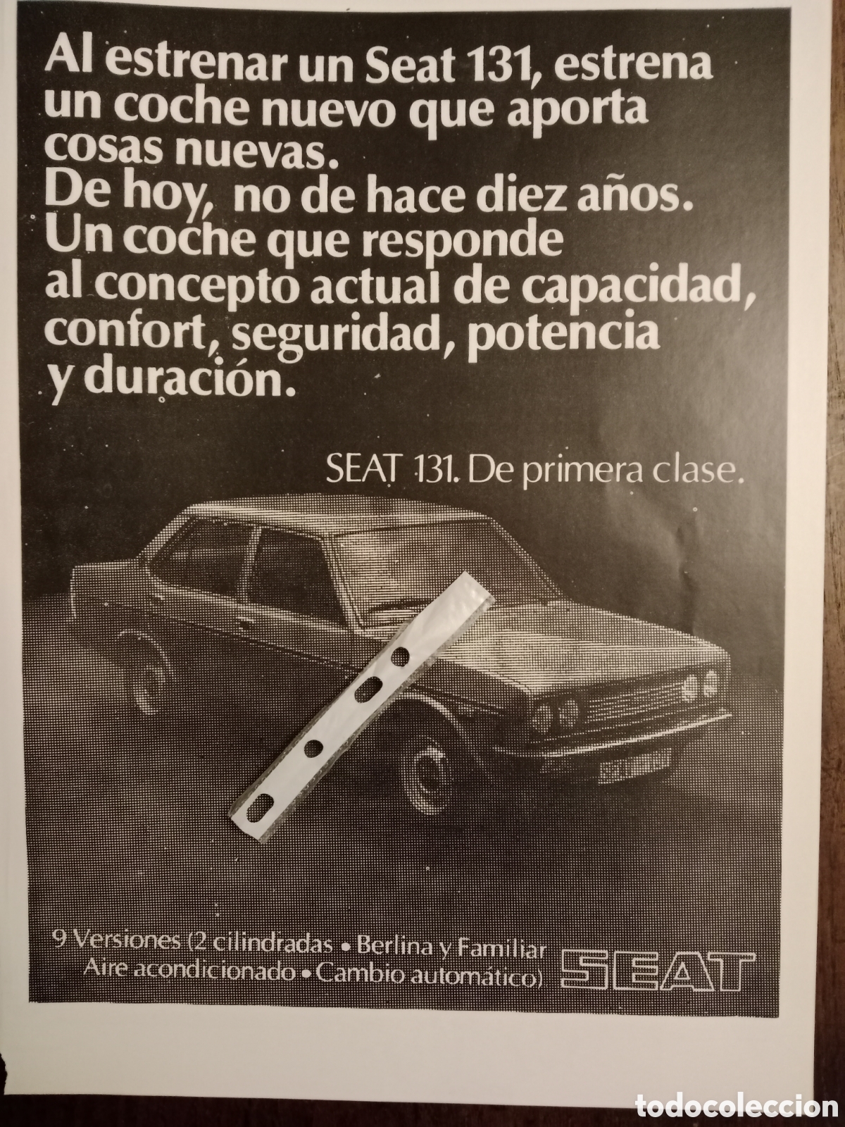 Paper Collecting Others: Publicidad autom&oacute;vil Seat 131 de 1977