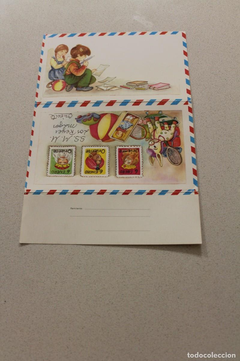 Sammelleidenschaft Andere Papierartikel: CARTA - SOBRE, A SUS MAJESTADES LOS REYES MAGOS. EN ESPA&Ntilde;OL. DESPLEGABLE. EDICROMO, S.A.