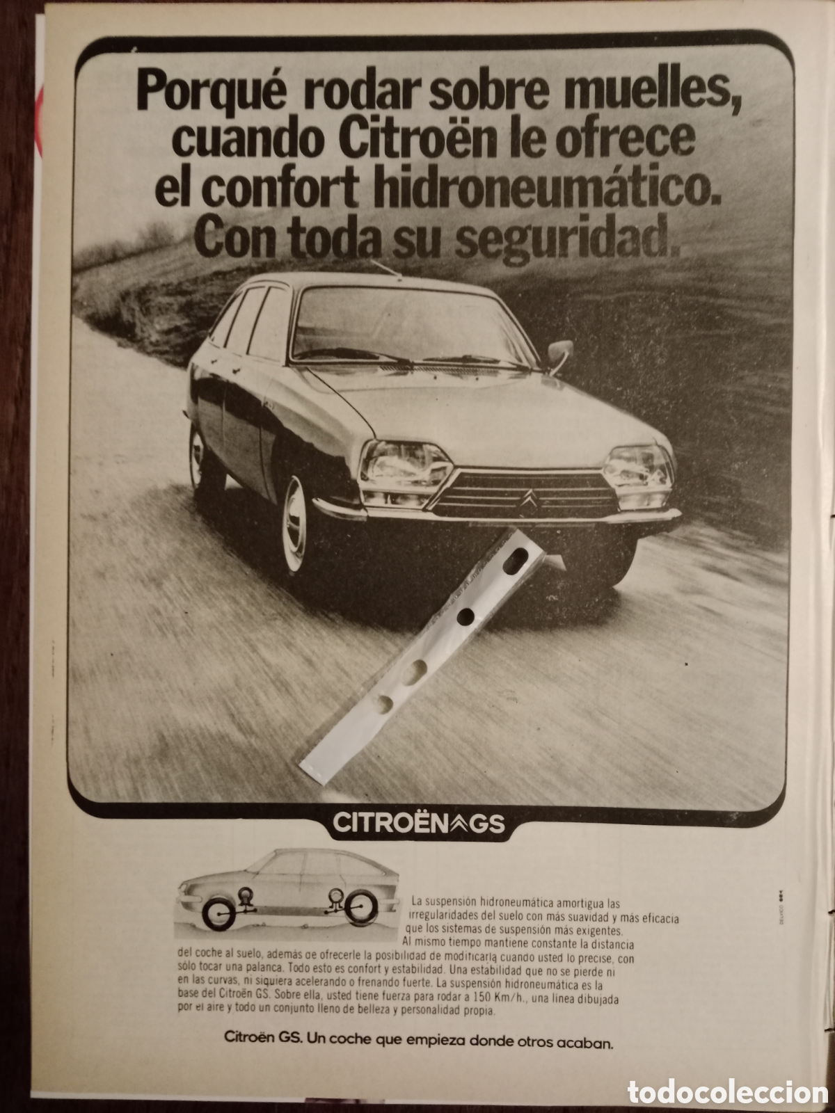 Otros Art&iacute;culos de Coleccionismo en Papel: Publicidad autom&oacute;vil Citroen gs de 1977