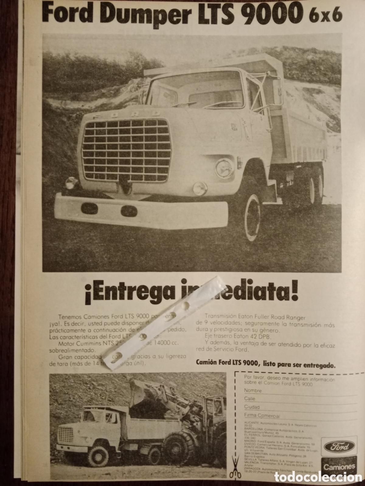Paper Collecting Others: Publicidad cami&oacute;n Ford dumper de 1977