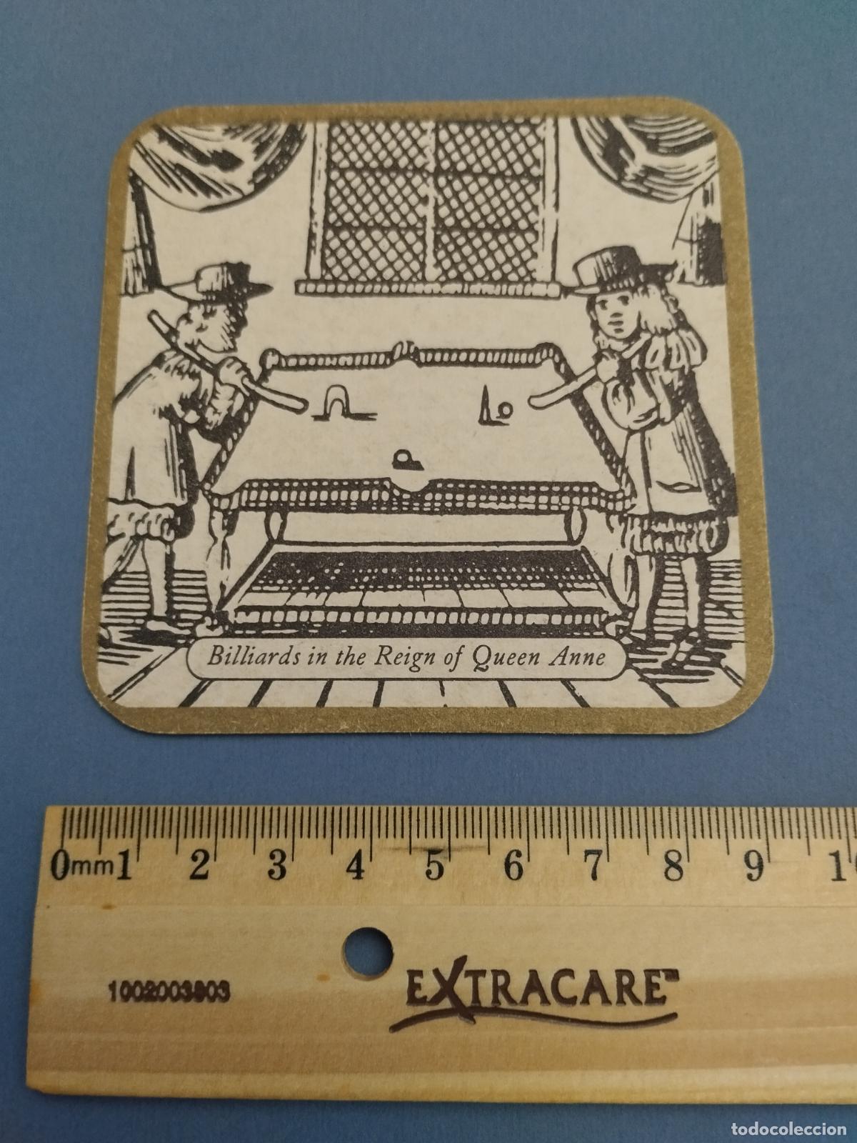 Otros Art&iacute;culos de Coleccionismo en Papel: POSAVASOS WHISKY QUEEN ANNE. REPRODUCE ESCENA DE BILLAR