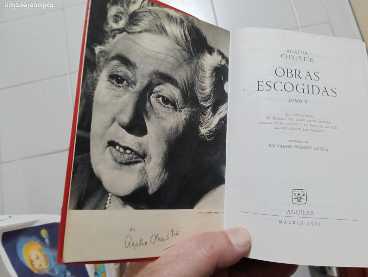 Otros art&iacute;culos de coleccionismo en papel: agatha christie tomo v obras escogidas editorial aguilar