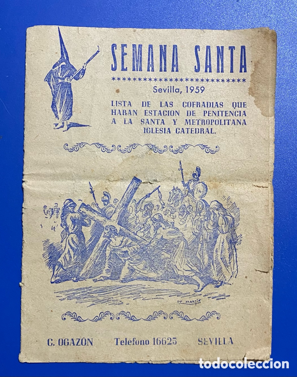 Otros art&iacute;culos de coleccionismo en papel: Programa Semana Santa Sevilla 1939