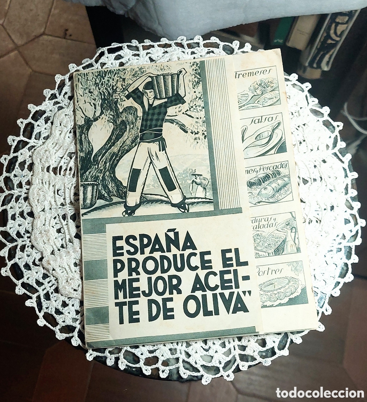 Outros artigos de papel: 1934 - folleto Oficina del Aceite - papel antiguo
