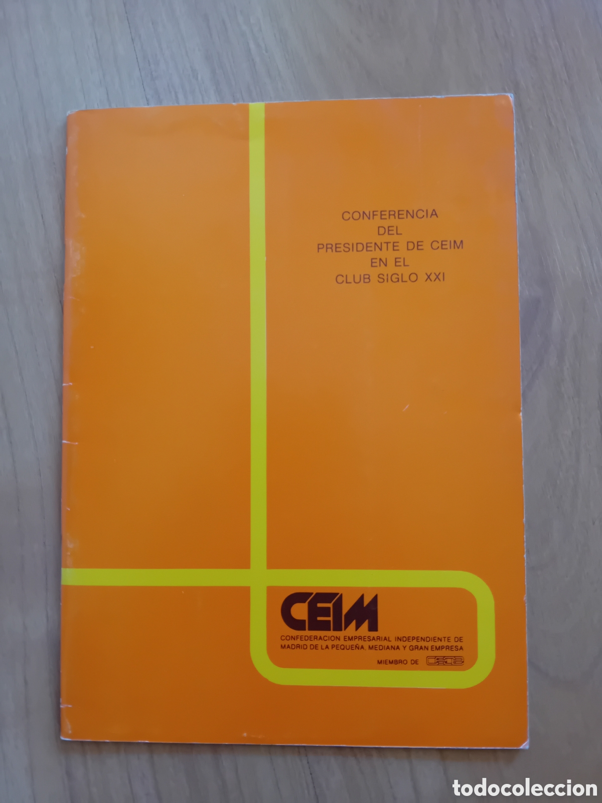 Outros artigos de papel: CONFERENCIA PRESIDENTE CEIM CLUB SIGLO XXI. 1982. JOSE ANTONIO SEGURADO