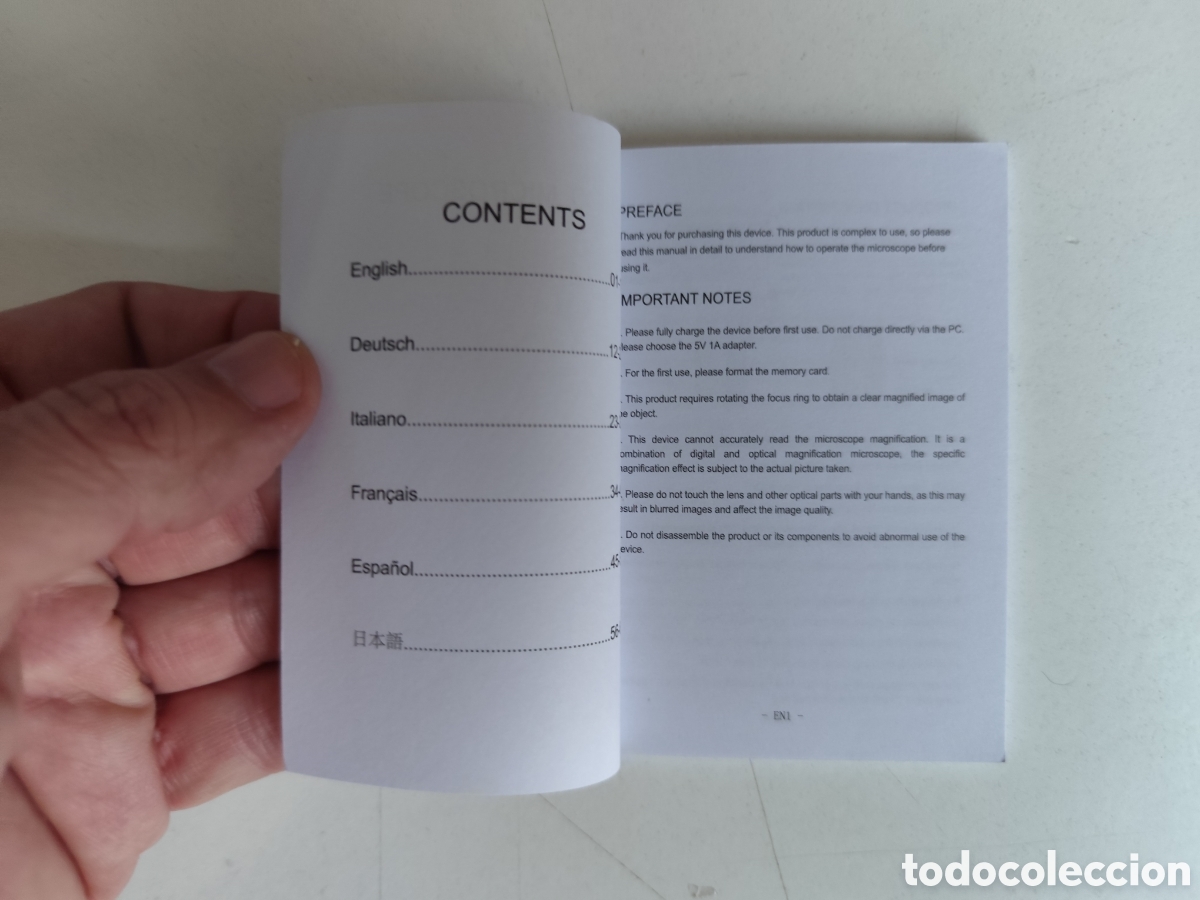 Otros art&iacute;culos de coleccionismo en papel: Manual Instrucciones Kids Microscope - Foto 2