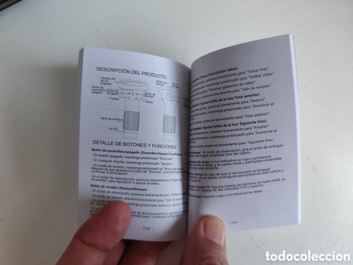 Otros art&iacute;culos de coleccionismo en papel: Manual Instrucciones Kids Microscope - Foto 3