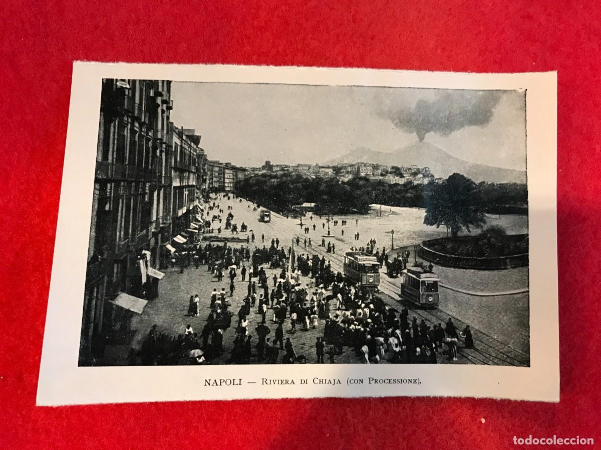 Collectionnisme Papier divers: IMAGEN EN PAPEL. 16 X 11 CM. NAPOLI-NAPOL&Eacute;S. RIVIERA DI CHIAJA (CON PROCESSIONE)