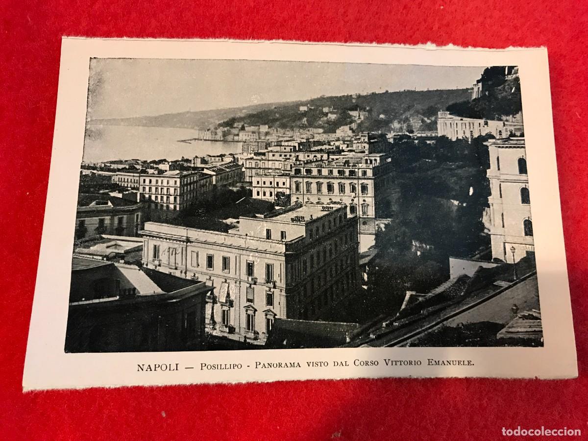 Sammelleidenschaft Andere Papierartikel: IMAGEN EN PAPEL. 16 X 11 CM. NAPOLI-NAPOL&Eacute;S. POSILLIPO. PANORAMA VISTO DAL CORSO VITTORIO EMANUELE