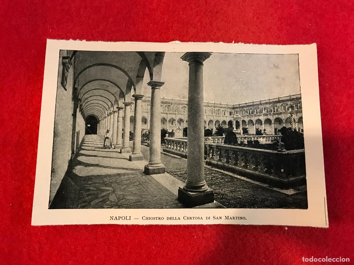 Collectionnisme Papier divers: IMAGEN EN PAPEL. 16 X 11 CM. NAPOLI-NAPOL&Eacute;S. CHIOSTRO DELLA CERTOSA DI SAN MARTINO