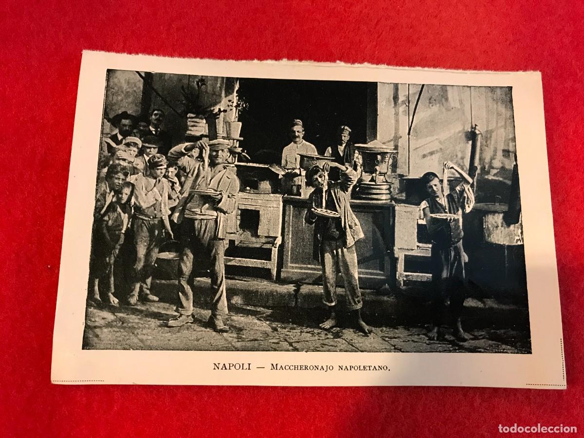 Sammelleidenschaft Andere Papierartikel: IMAGEN EN PAPEL. 16 X 11 CM. NAPOLI-NAPOL&Eacute;S. MACCHERONAJO NAPOLETANO