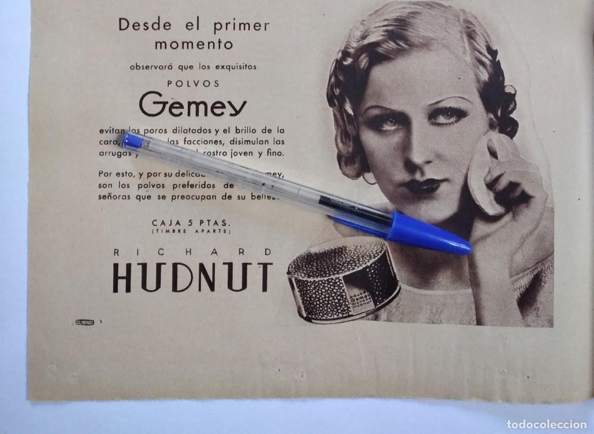 Paper Collecting Others: POLVOS GEMEY RICHARD HUDNUT PUBLICIDAD MAQUILLAJE A&Ntilde;O 1935