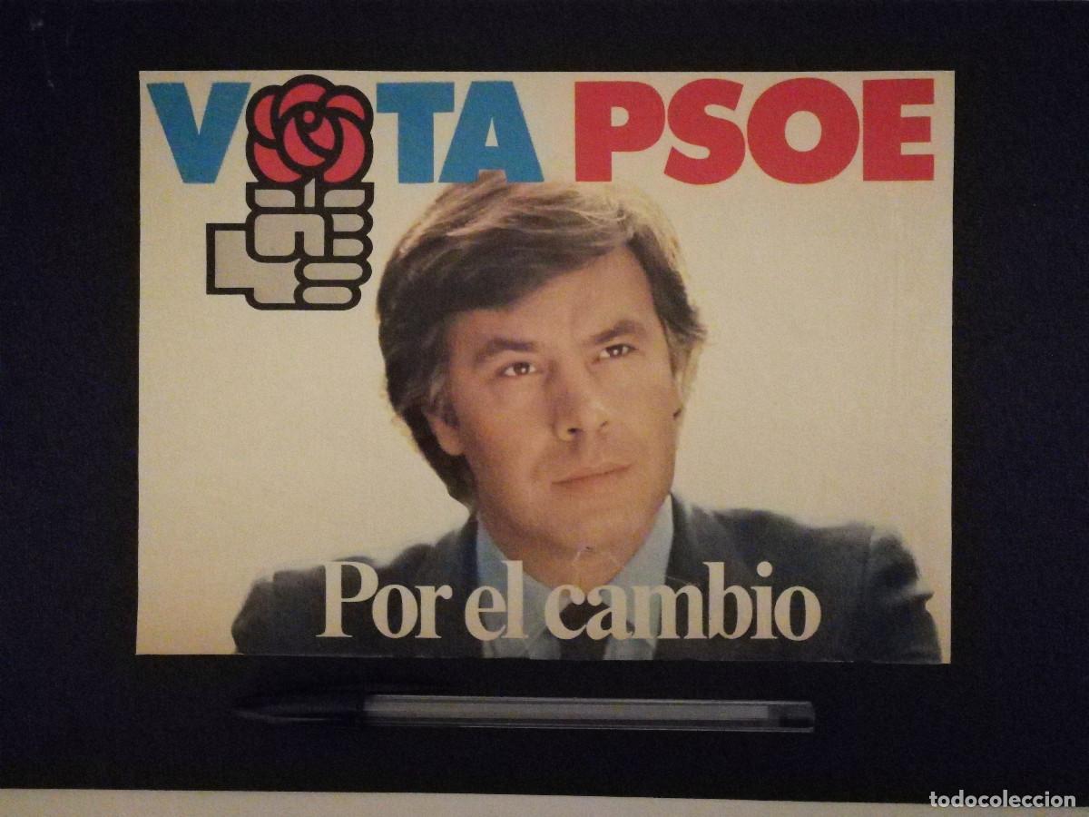 Otros art&iacute;culos de coleccionismo en papel: ANTIGUO ANUNCIO ACARTONADO -13*18- VOTA PSOE - POLITICA - FELIPE GONZALEZ POR EL CAMBIO