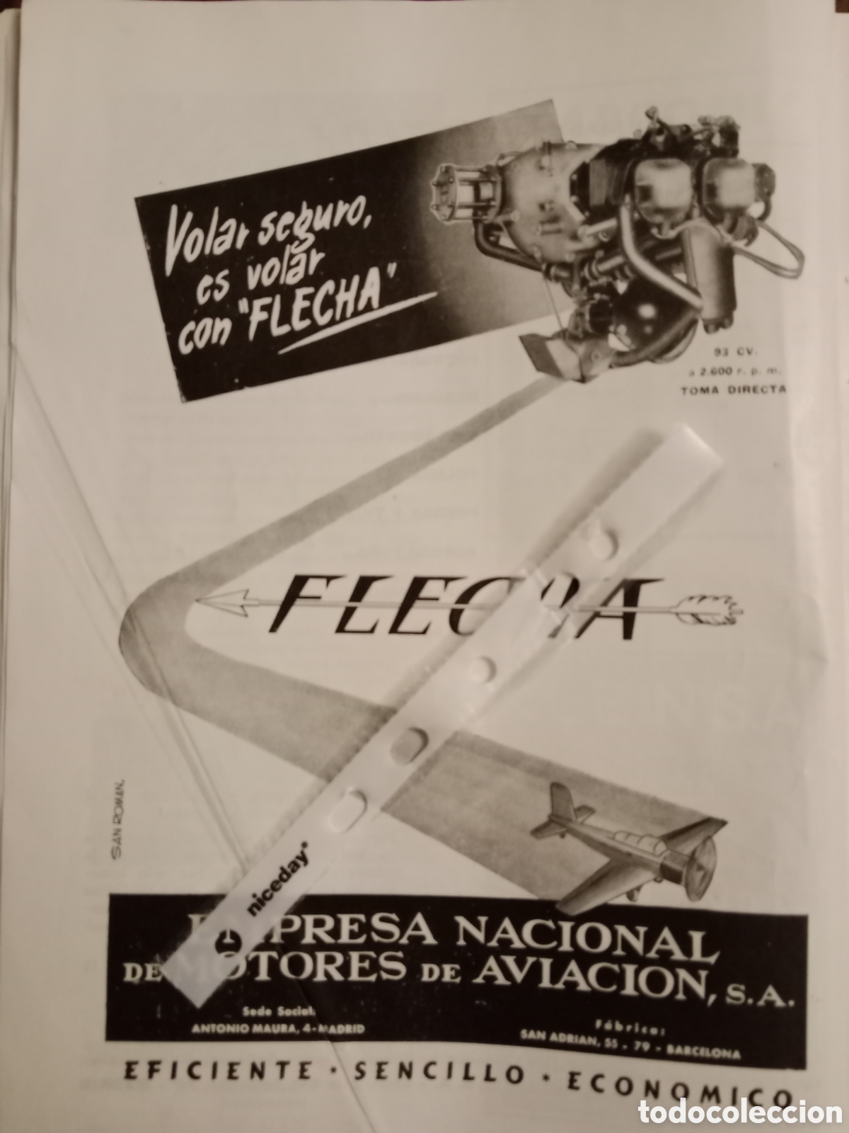 Paper Collecting Others: Publicidad aviones empresa nacional de motores de aviaci&oacute;n de 1960