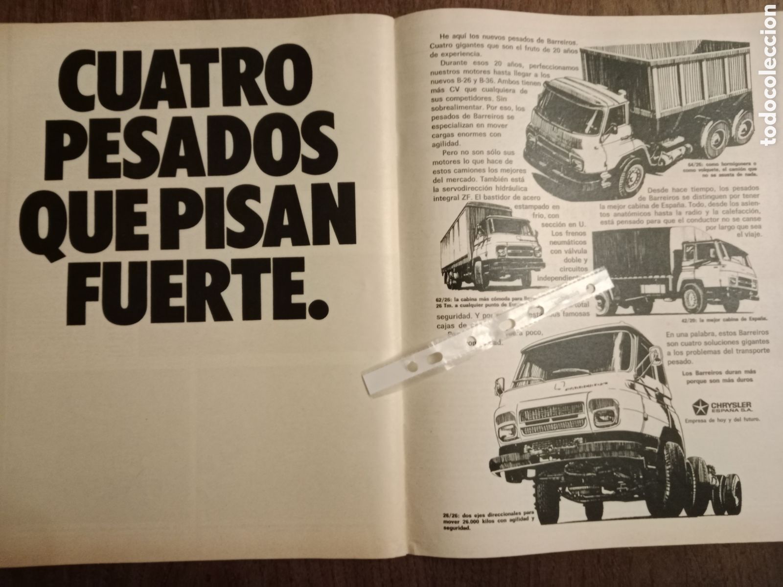 Paper Collecting Others: Publicidad cami&oacute;n Barreiros de 1972