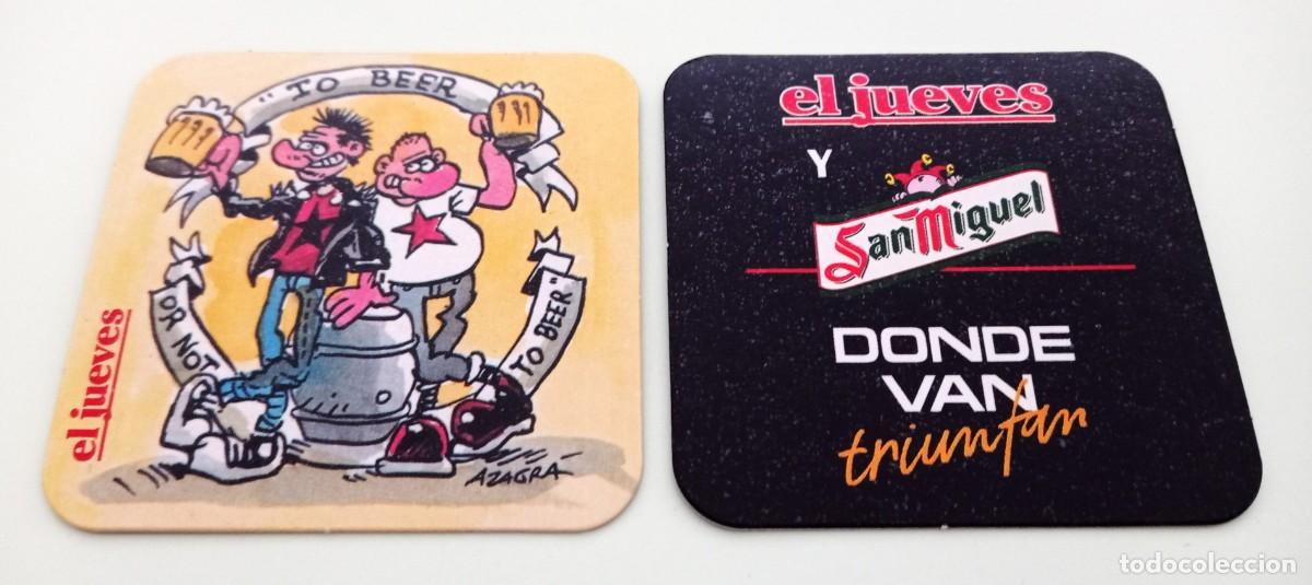 Otros art&iacute;culos de coleccionismo en papel: POSAVASOS CERVEZA SAN MIGUEL - EL JUEVES (ESPA&Ntilde;A)