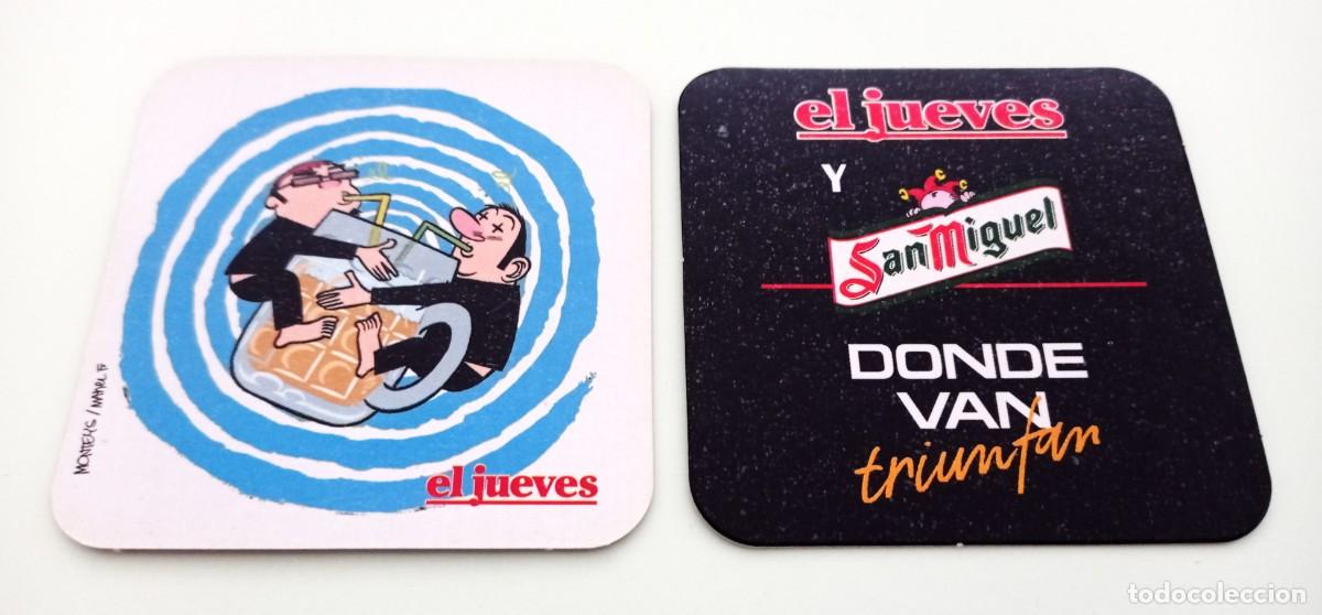 Otros art&iacute;culos de coleccionismo en papel: POSAVASOS CERVEZA SAN MIGUEL - EL JUEVES (ESPA&Ntilde;A)