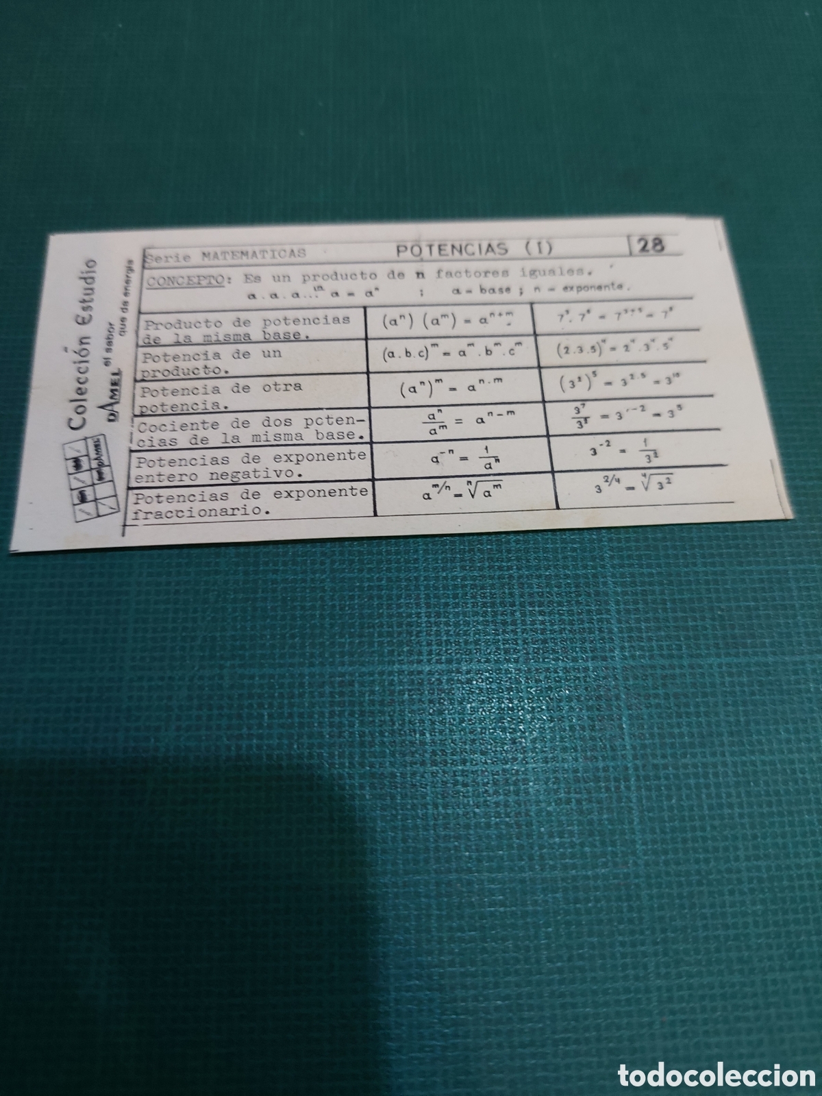 Collectionnisme Papier divers: COLECCION ESTUDIO DAMEL POTENCIAS