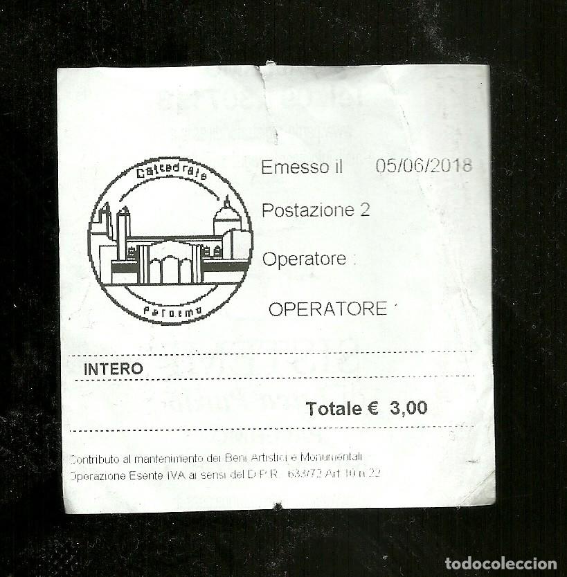 Otros art&iacute;culos de coleccionismo en papel: Biglietto di Ingresso - Cattedrale di Palermo