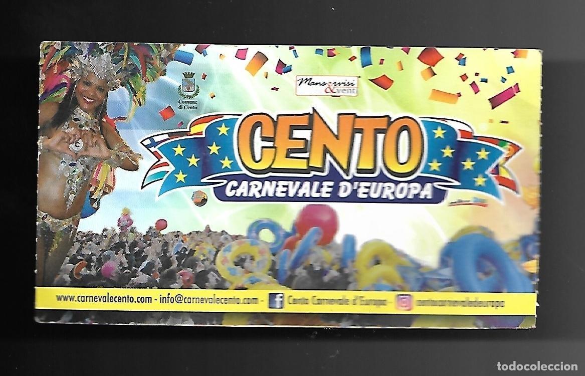 Otros art&iacute;culos de coleccionismo en papel: Biglietto di Ingresso - Cento Carnevale D'Europa