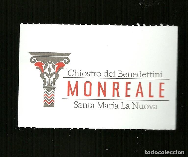 Otros art&iacute;culos de coleccionismo en papel: Biglietto di Ingresso - Chiostro Benedettini di Monreale