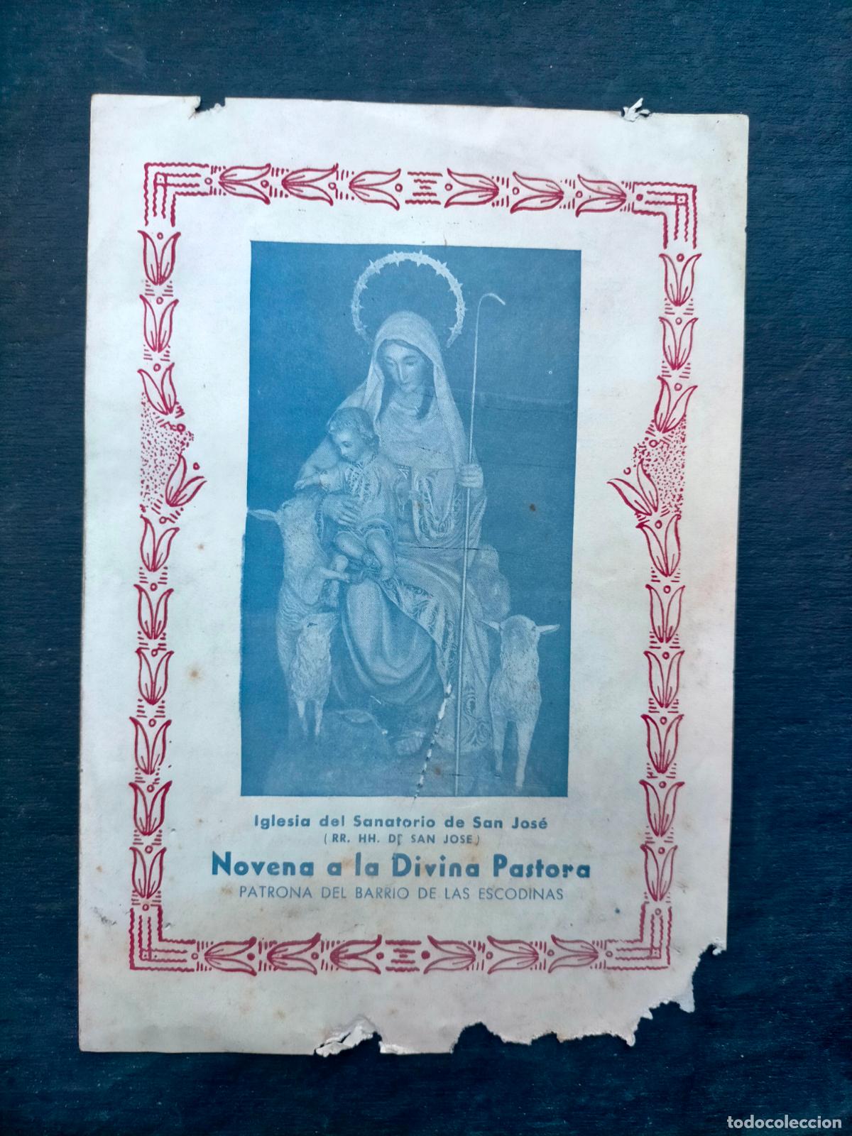 Otros Art&iacute;culos de Coleccionismo en Papel: Novena a la Divina Pastora patrona del barrio de las escodinas Manresa 1953 Sanatorio San Jos&eacute;