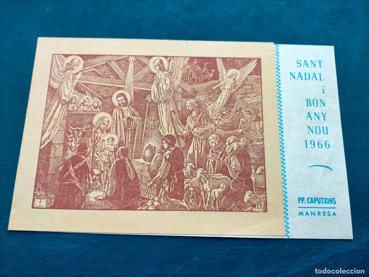 Paper Collecting Others: Sant Nadal i bon any nou 1966 PP Caputxins Manresa iglesia de nuestra se&ntilde;ora de la merced