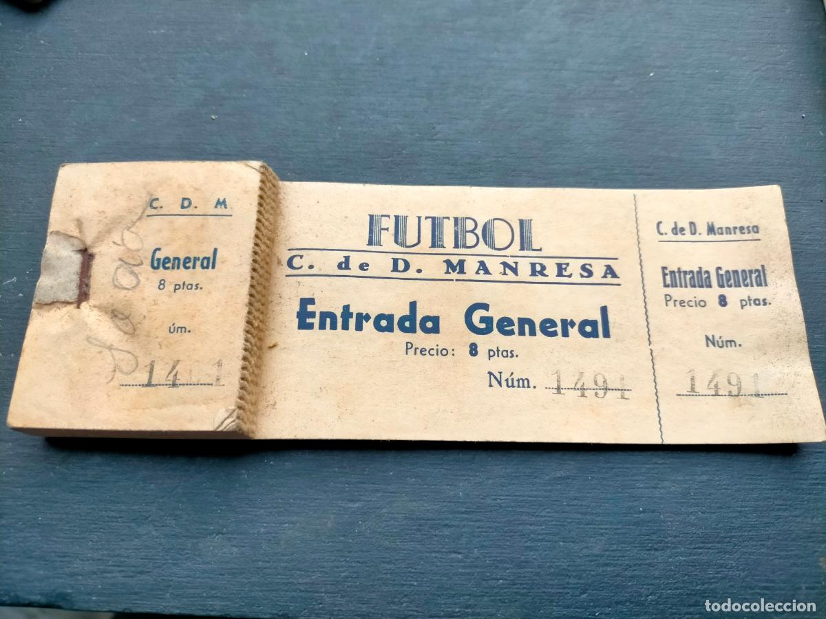 Altri oggetti di carta: Club Deportivo de Manresa entrada general futbol