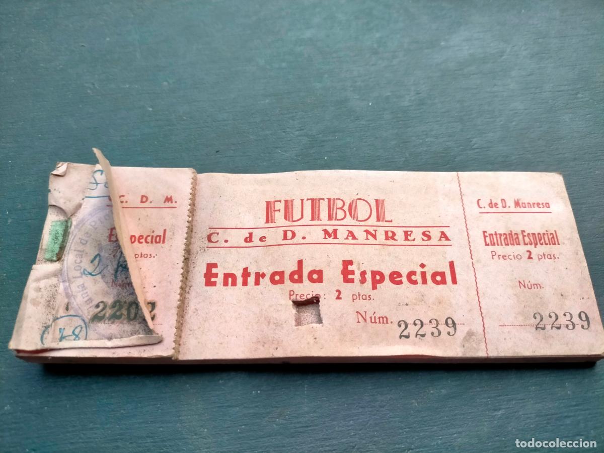 Otros Art&iacute;culos de Coleccionismo en Papel: Club Deportivo de Manresa entrada especial futbol