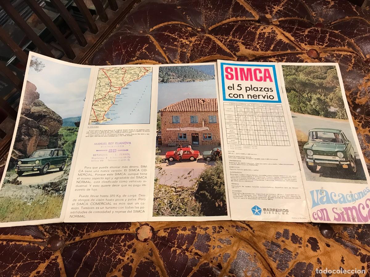 Collectionnisme Papier divers: FOLLETO COCHE SIMCA. EL 5 PLAZAS CON NERVIO