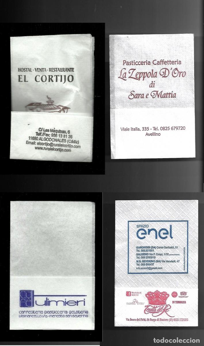Otros art&iacute;culos de coleccionismo en papel: Tovagliolini da Caff&egrave; - Lotto 4 pezzi n. 08