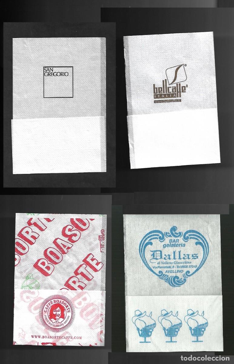 Otros art&iacute;culos de coleccionismo en papel: Tovagliolini da Caff&egrave; - Lotto 4 pezzi n. 12