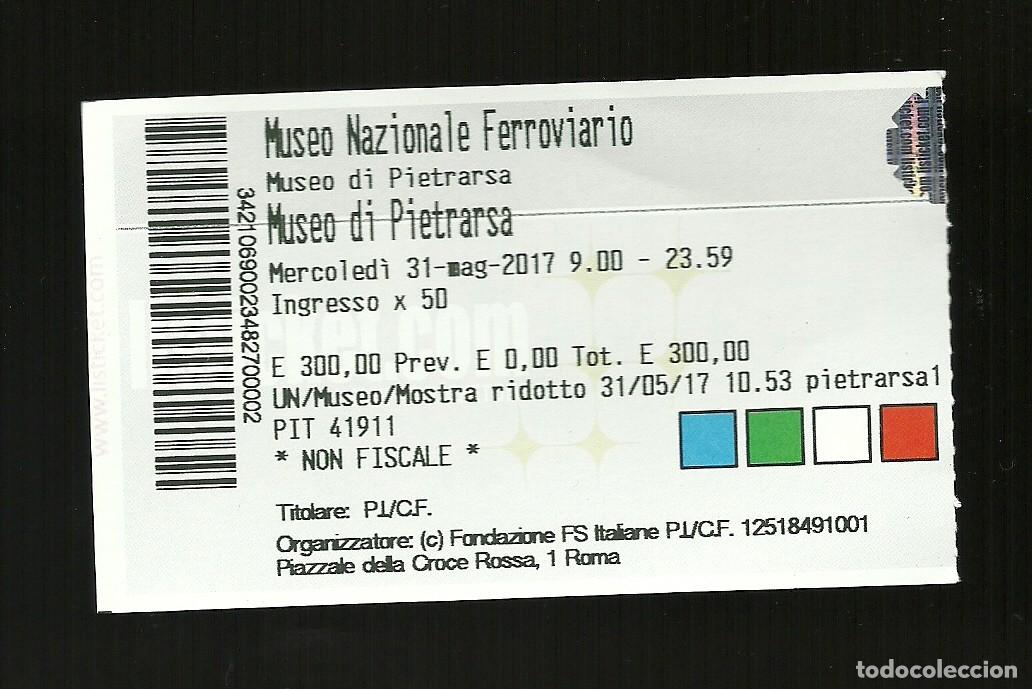 Otros art&iacute;culos de coleccionismo en papel: Biglietto di Ingresso - Museo Nazionale Pietrarsa ( Napoli )