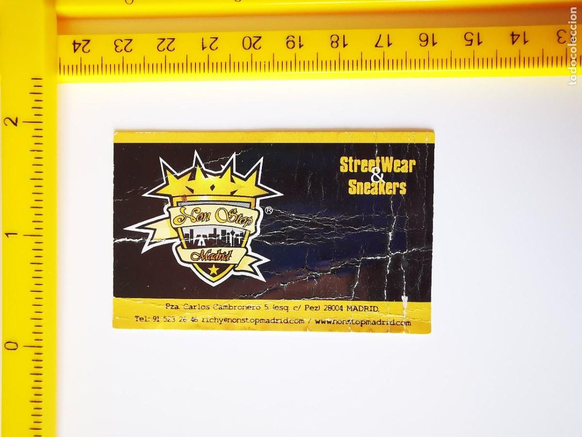 Otros Art&iacute;culos de Coleccionismo en Papel: ANTIGUO FLYER INVITACION ENTRADA PASE PUBLICITARIO TIENDA STREETWEAR SNEAKERS NON STOP MADRID
