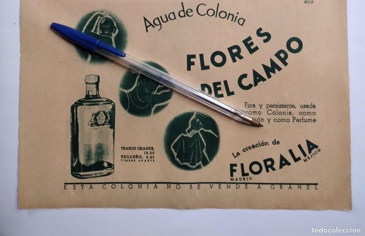 Outros artigos de papel: AGUA DE COLONIA FLORES DEL CAMPO LA CREACI&Oacute;N DE FLORALIA PUBLICIDAD A&Ntilde;O 1935