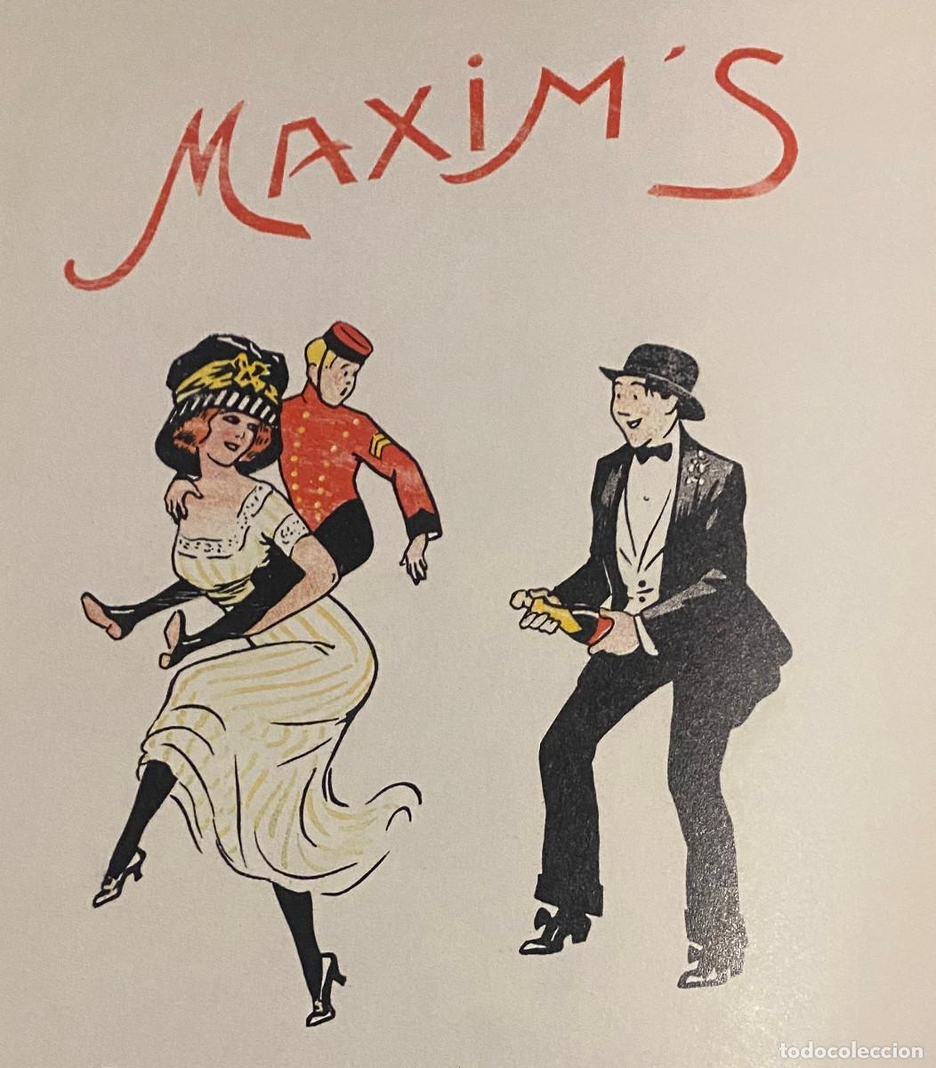Sammelleidenschaft Andere Papierartikel: Publicidad restaurante Maxim's de Par&iacute;s en 1910. Reproducci&oacute;n, p&aacute;gina de revista. Enmarcable. Nueva.