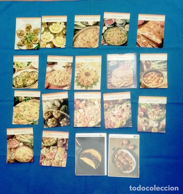 Otros Art&iacute;culos de Coleccionismo en Papel: Recetas cocina 18 fichas coleccionables en franc&eacute;s