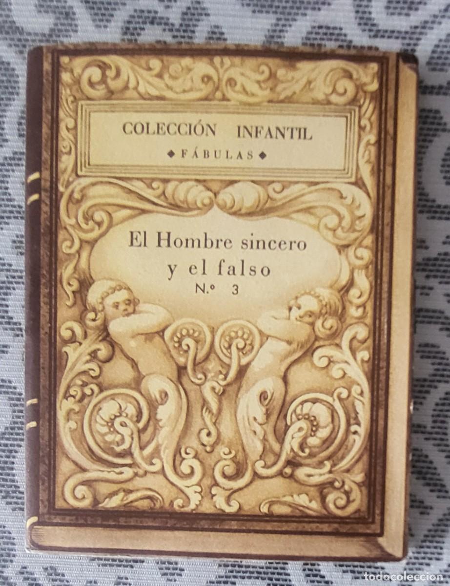 Otros Art&iacute;culos de Coleccionismo en Papel: El hombre sincero y el falso fabula librito troquelado antiguo 4 paginas...