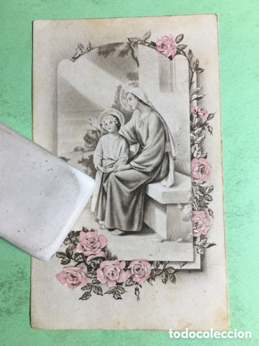 Otros Art&iacute;culos de Coleccionismo en Papel: ANTIGUO LOTE 5 ESTAMPAS LA MILAGROSA BCN &ldquo;MES DE MAR&Iacute;A&rdquo; MARCO FLORAL CERRADO