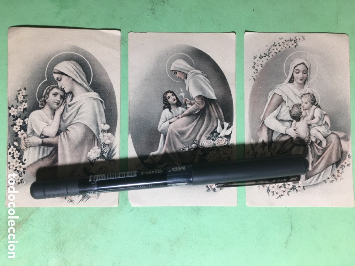 Otros Art&iacute;culos de Coleccionismo en Papel: LOTE 6 ESTAMPAS MES DE MAR&Iacute;A BARCELONA LA MILAGROSA MARCO IMAGEN OVAL