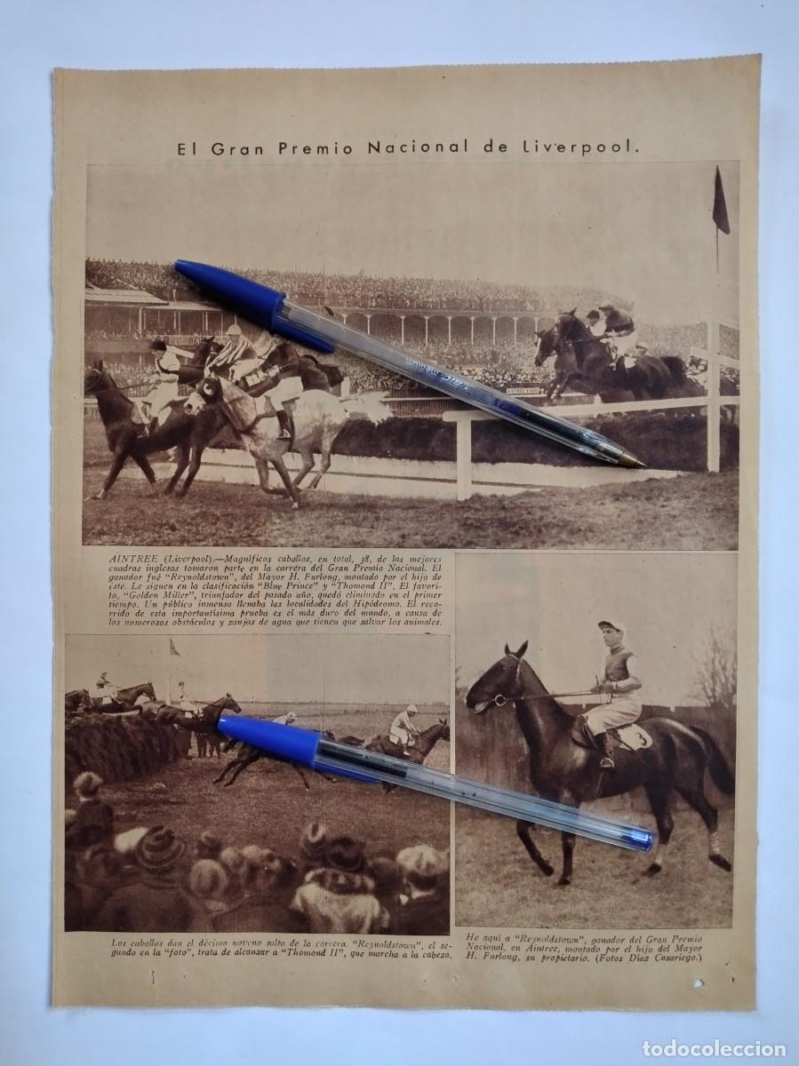 Otros Art&iacute;culos de Coleccionismo en Papel: AINTREE LIVERPOOL HIP&Oacute;DROMO H&Iacute;PICA CABALLOS GRAN PREMIO NACIONAL REYNOLDSTOWN A&Ntilde;O 1935