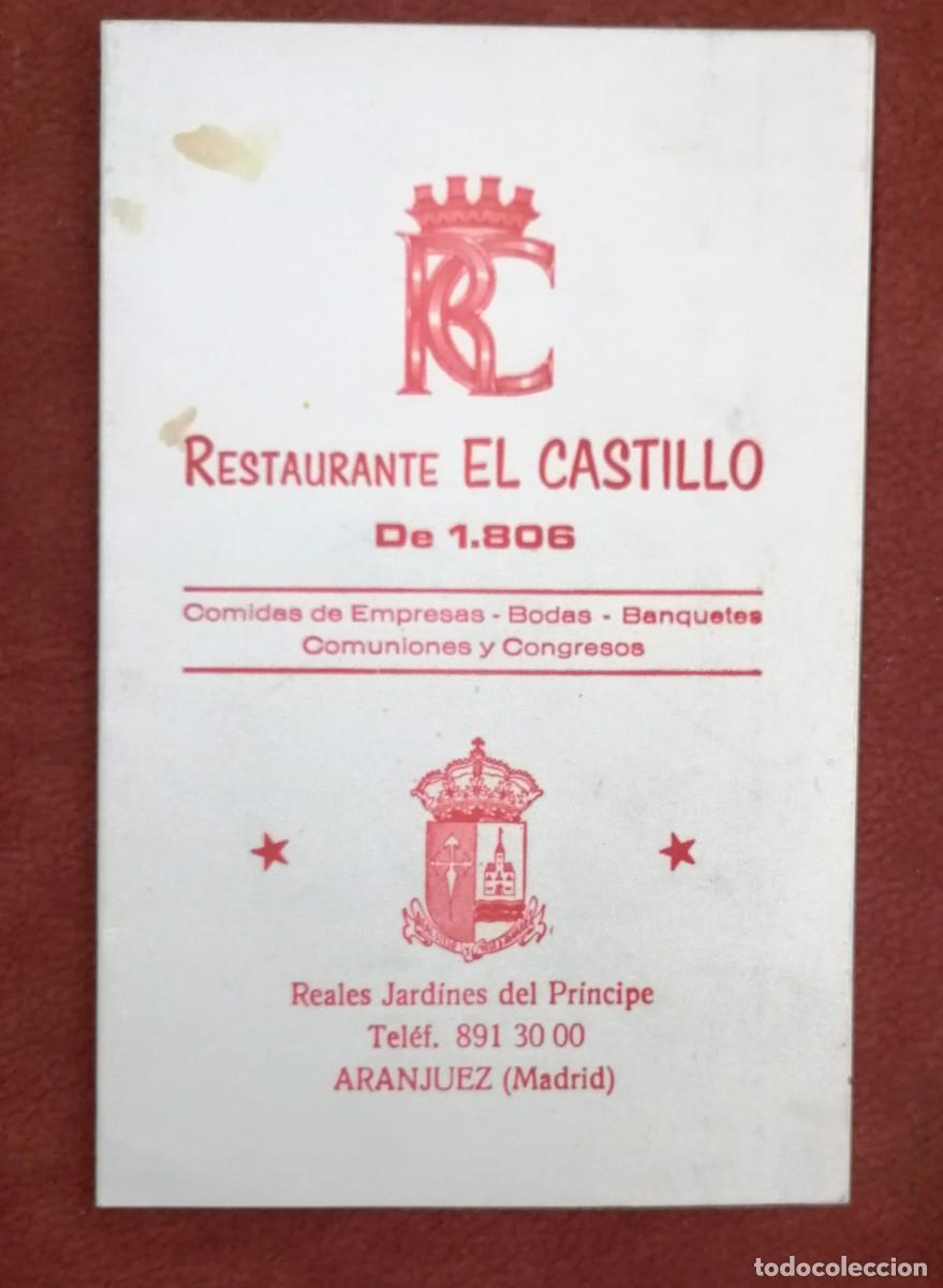 Otros art&iacute;culos de coleccionismo en papel: MENU ENLACE MATRIMONIAL. 1994. ARANJUEZ.. . ENVIO INCLUIDO.