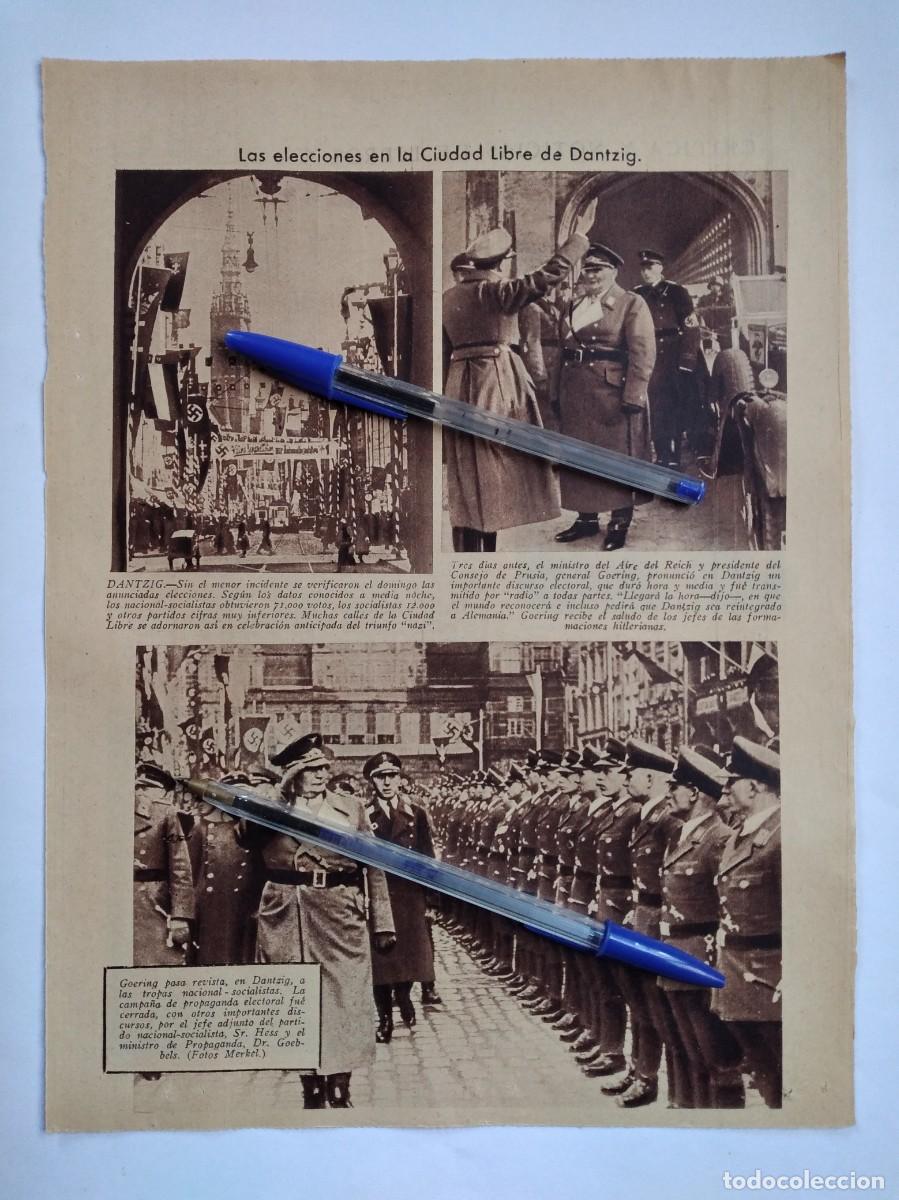 Collectionnisme Papier divers: DANTZIG GOERING MINISTRO DEL AIRE REICH DISCURSO PASA REVISTA TROPAS NACIONAL SOCIALISTA A&Ntilde;O 1935