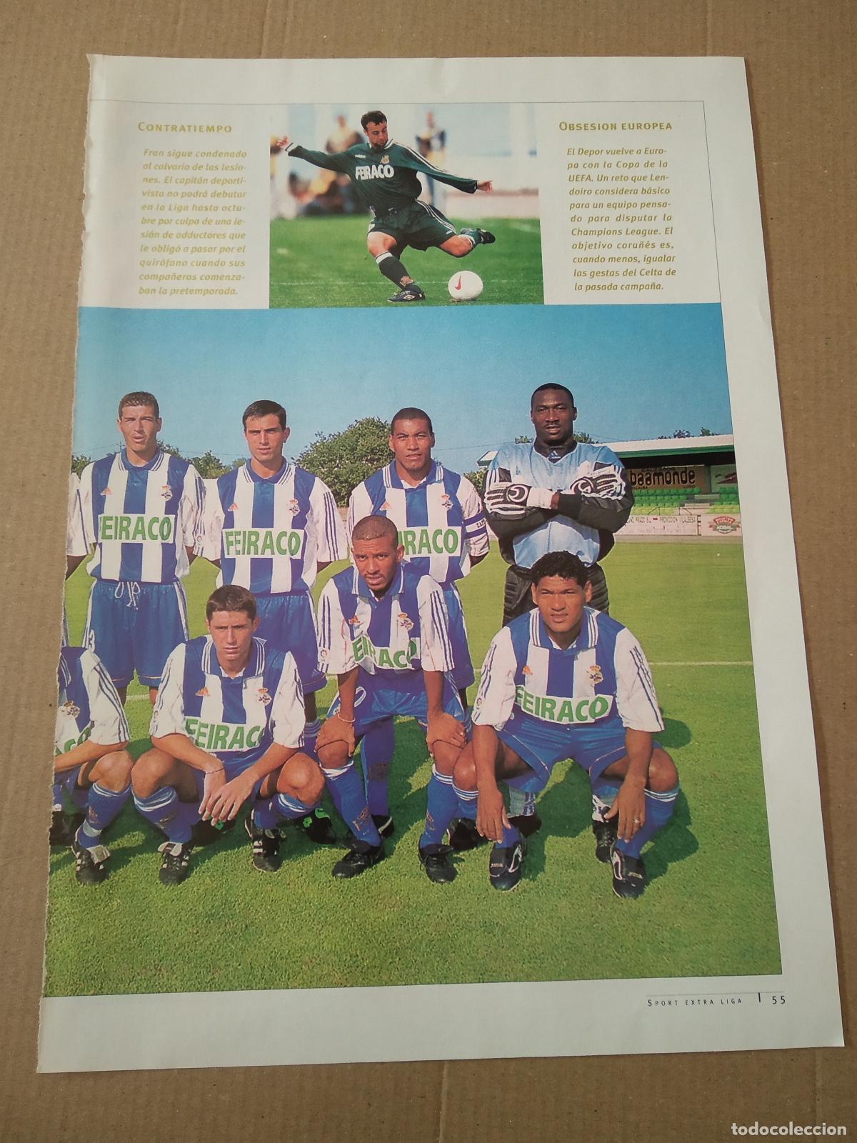 Otros art&iacute;culos de coleccionismo en papel: HOJA REVISTA EXTRA SPORT LA LIGA DEL 2000 EQUIPO PLANTILLA DEPORTIVO CORU&Ntilde;A IVAN PEREZ MAKAAY SEAT