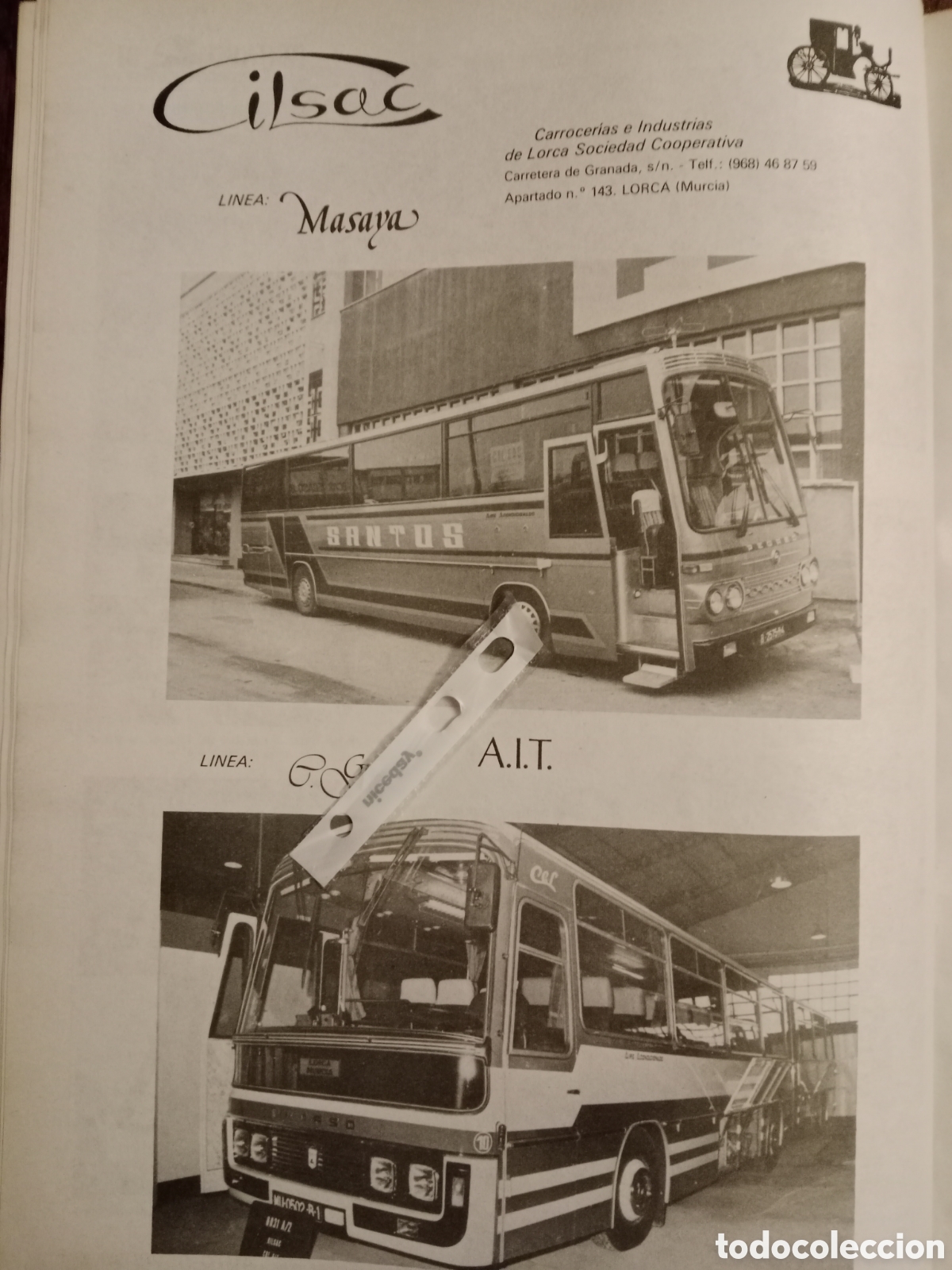Paper Collecting Others: Publicidad carrocer&iacute;as autobus cilsac de 1980