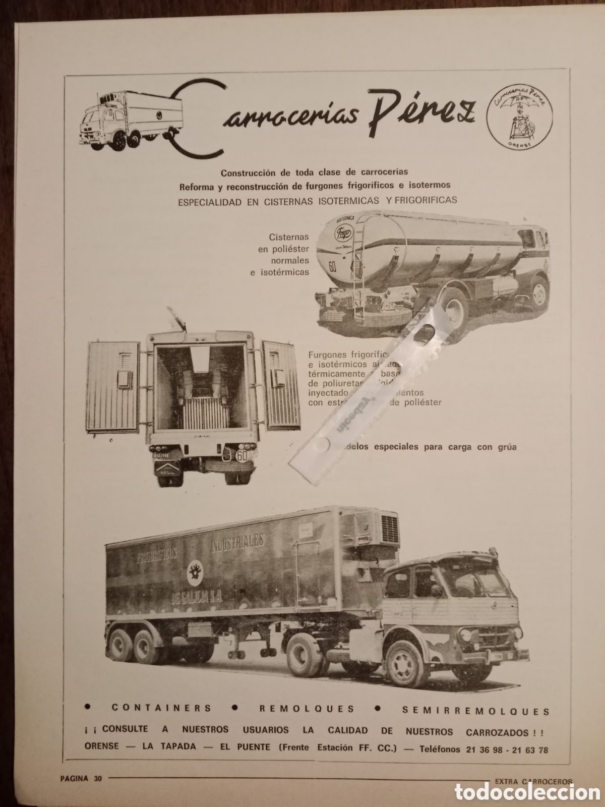 Paper Collecting Others: Publicidad carrocer&iacute;as P&eacute;rez cami&oacute;n Pegaso