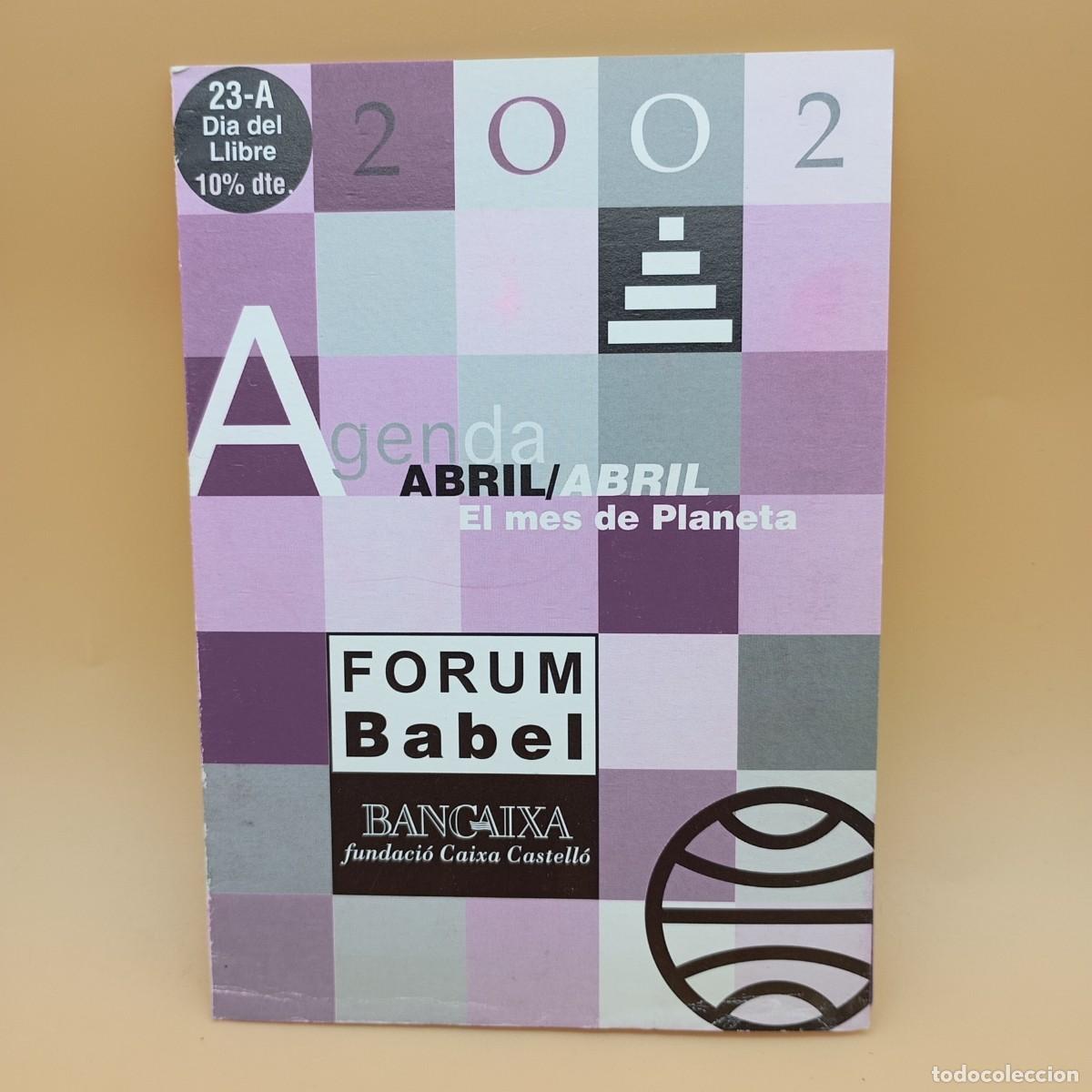 Sammelleidenschaft Andere Papierartikel: FOLLETO AGENDA ABRIL EL MES DE PLANETA A&Ntilde;O 2002
