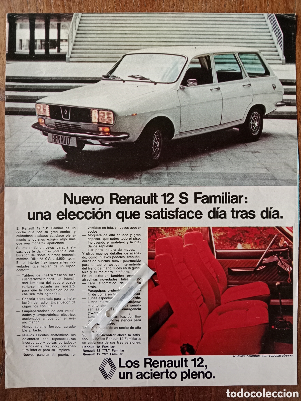 Paper Collecting Others: Publicidad autom&oacute;vil Renault 12