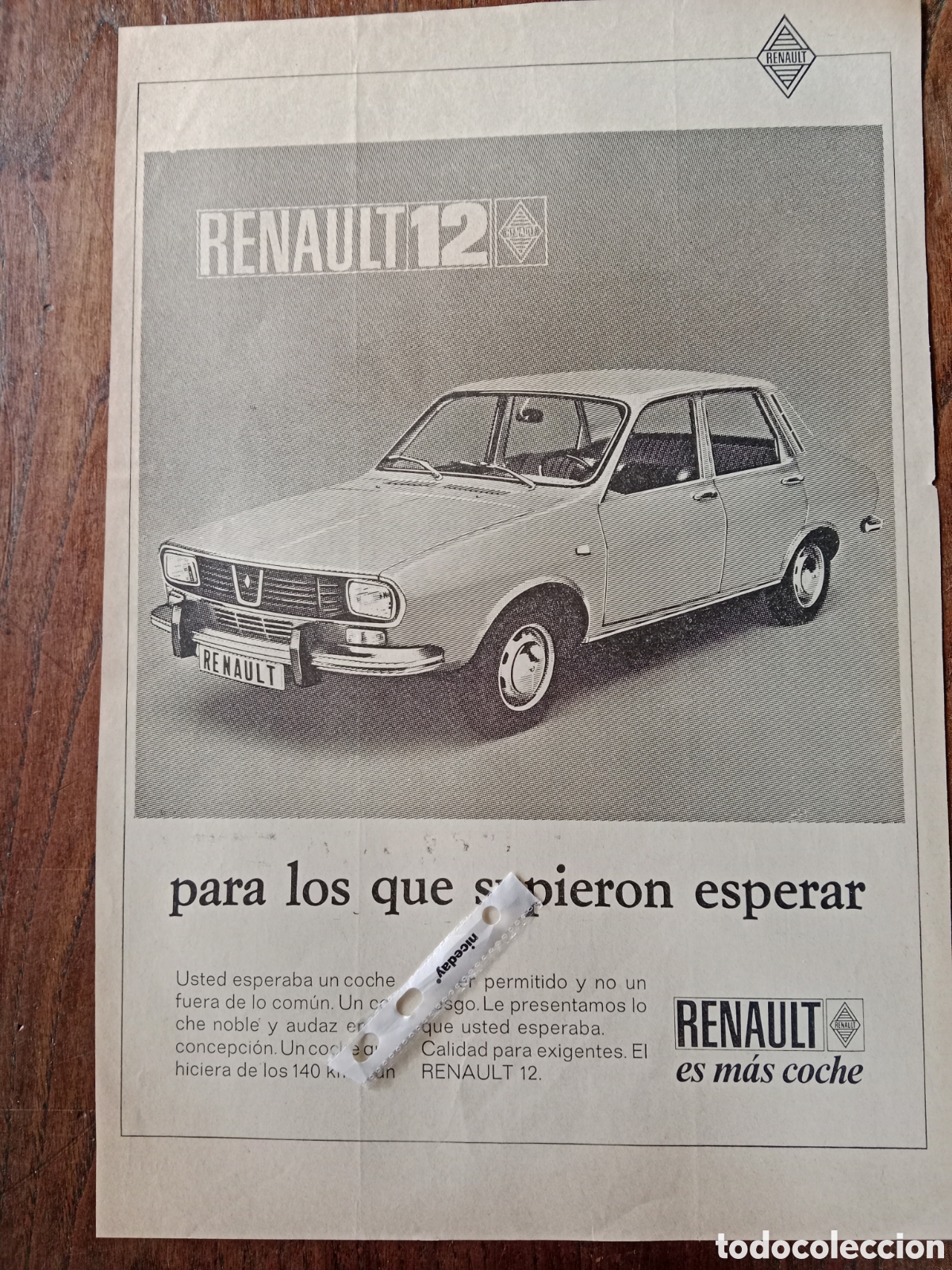 Paper Collecting Others: Publicidad autom&oacute;vil Renault 12