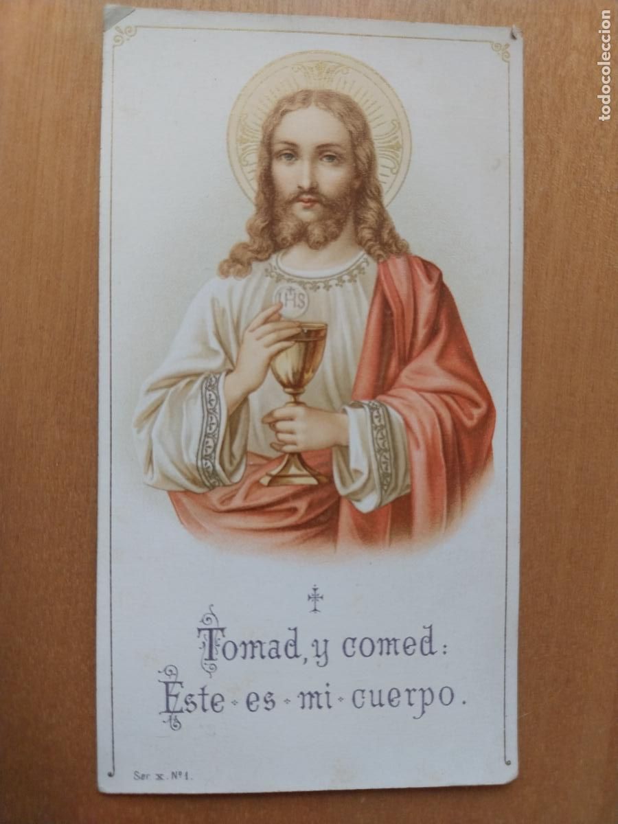 Otros Art&iacute;culos de Coleccionismo en Papel: SAGRADO CORAZON TARJETA ESTAMPA 12,5X6,8CM ORIGINAL 1930 APROX